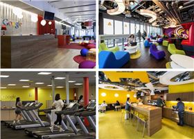 Google現(xiàn)代時(shí)尚高端辦公家具環(huán)境