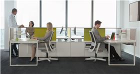 辦公桌屏風(fēng)式隔斷