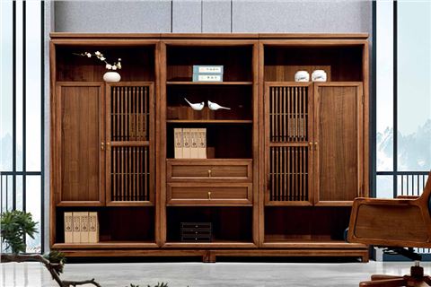 明代風(fēng)格新中式實木大班臺楠木總裁辦公桌