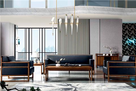 明代風(fēng)格新中式實木大班臺楠木總裁辦公桌