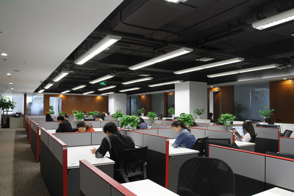 上海辦公家具廠家——碧江辦公家具網(wǎng)為漢今國際打造的職員辦公區(qū)3