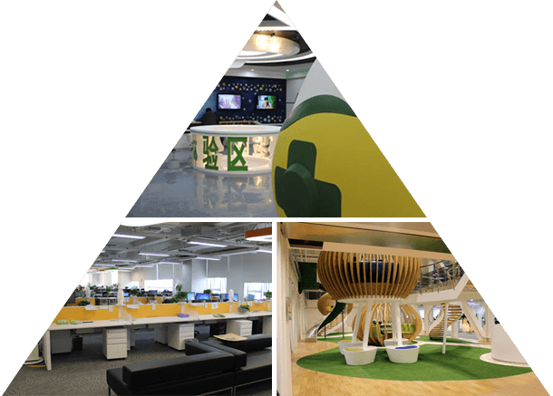 奇虎360現(xiàn)代時尚高端辦公家具環(huán)境