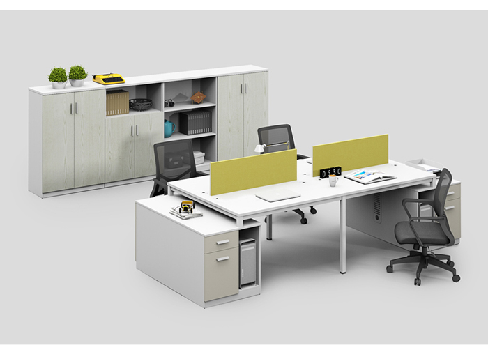 時(shí)尚板式四人屏風(fēng)工作位