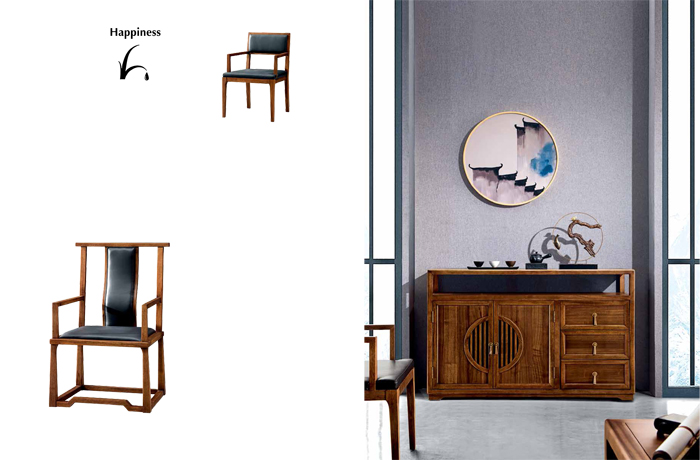 新中式楠木辦公桌