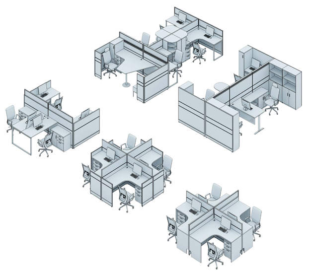 屏風隔斷辦公桌ZYB系列