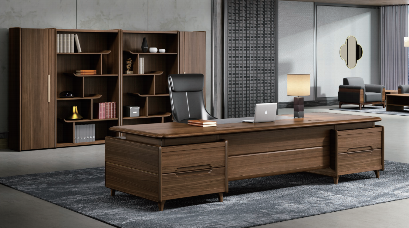 實(shí)木簡約辦公桌