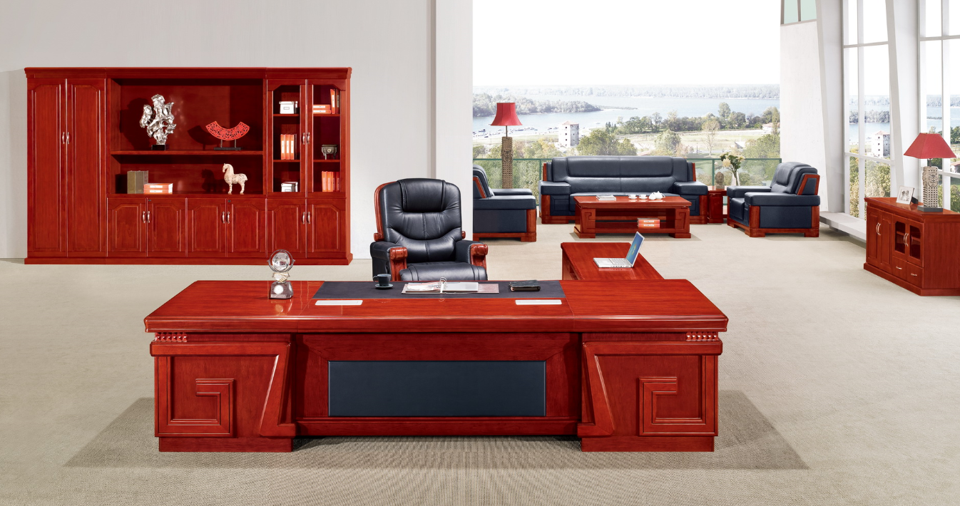 實木貼皮辦公桌