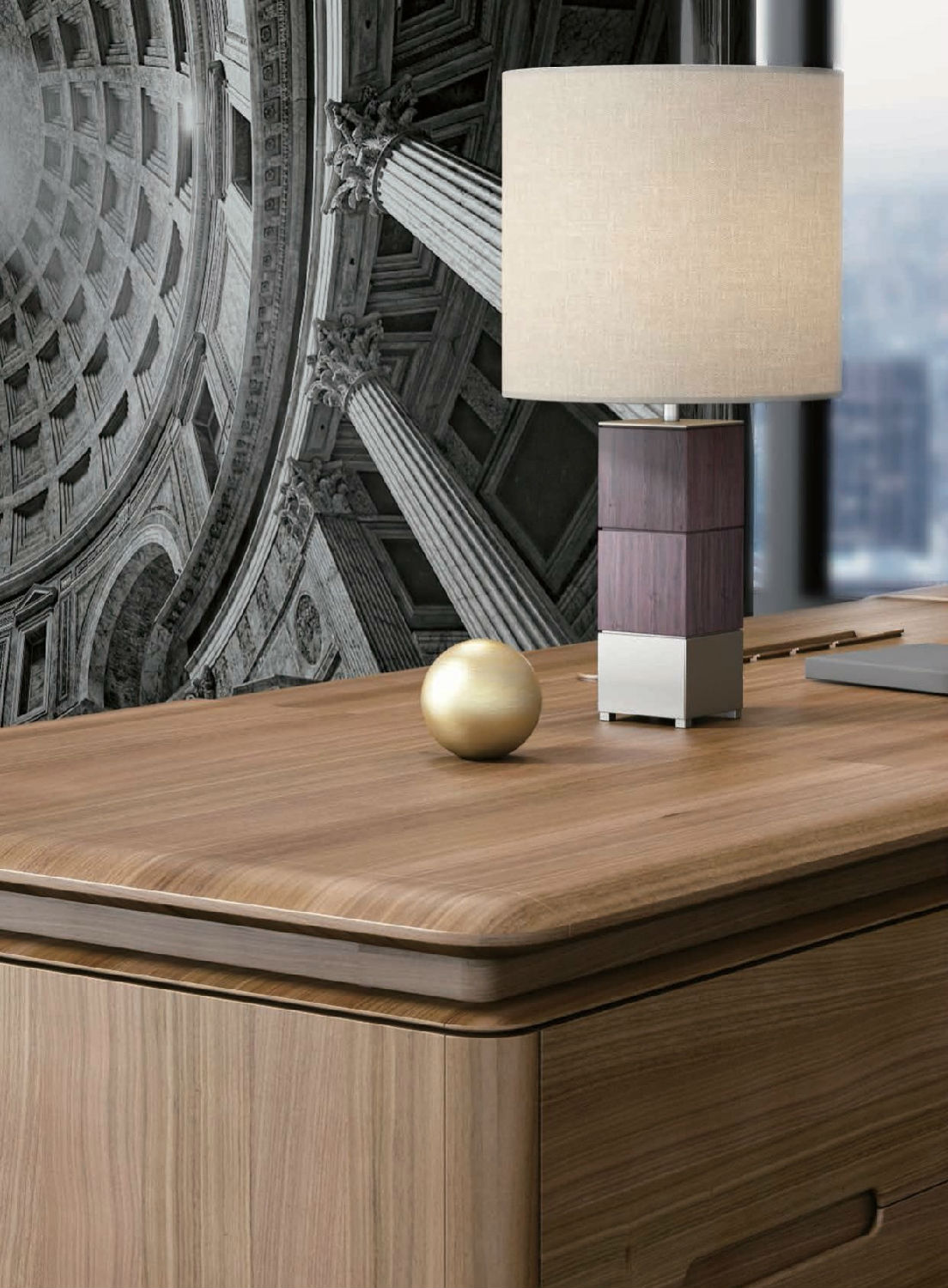 實(shí)木大班臺辦公桌