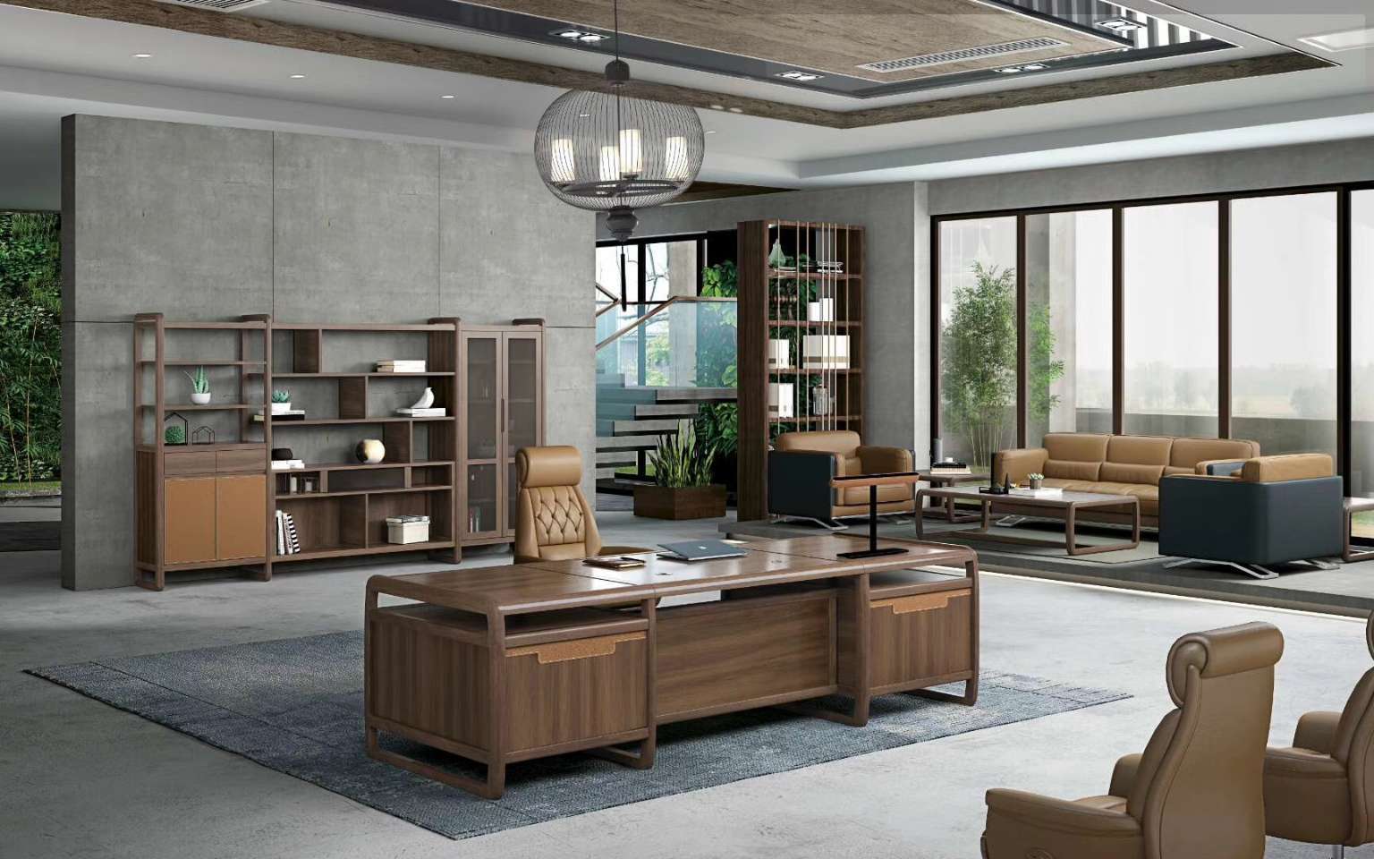 實(shí)木辦公桌定制