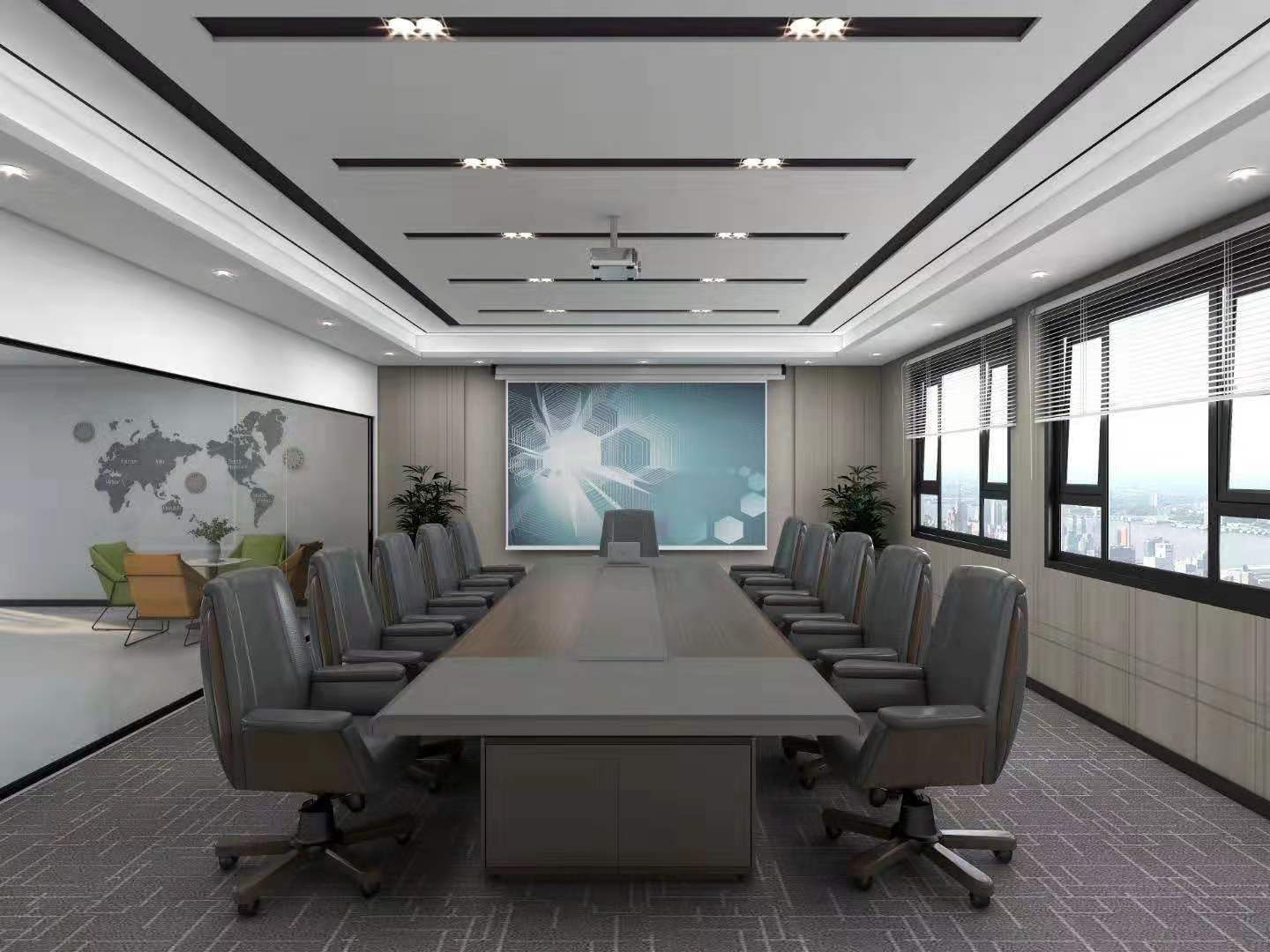 板式會(huì)議辦公桌