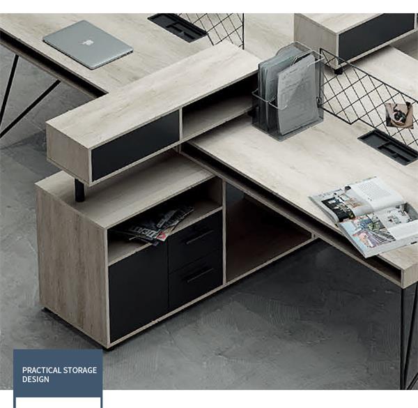 工業(yè)風(fēng)辦工桌員工電腦桌幾何系列