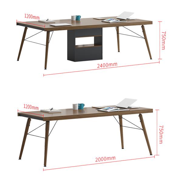 長(zhǎng)方形會(huì)議桌會(huì)議室桌職員開會(huì)桌簡(jiǎn)約現(xiàn)代洽談桌