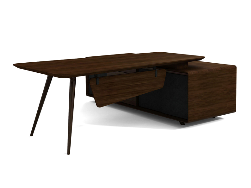 2.4m板式大班臺(tái) 鋼架倒角左右互換時(shí)尚老板桌EYF-01D24 2.4m板式大班臺(tái) 鋼架倒角左右互換時(shí)尚老板桌EYF-01D24