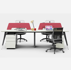 職員辦公四人位 屏風(fēng)工作位 RC-WG2830