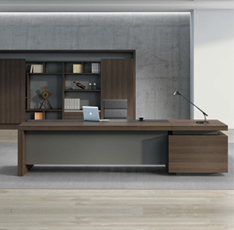 時(shí)尚總裁辦公桌_現(xiàn)代經(jīng)理大班臺_上海定做老板辦公桌